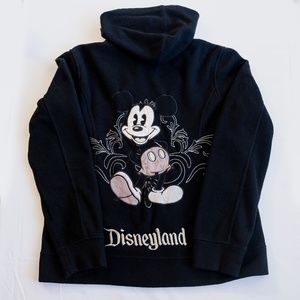Disneyland Fleece B&W Mickey Mouse Fleece Jacket